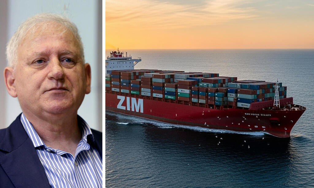 יאיר סרוסי לצד אונייה אוניית צים שיקגו