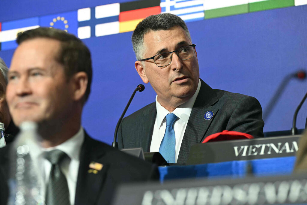 גדעון סער כינוס מועצת השלום וושינגטון