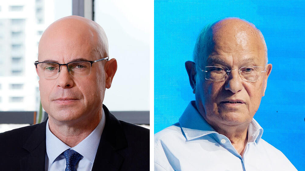 מימין בעל השליטה במגדל שלמה אליהו ו רביב צולר מנכ"ל ICL 