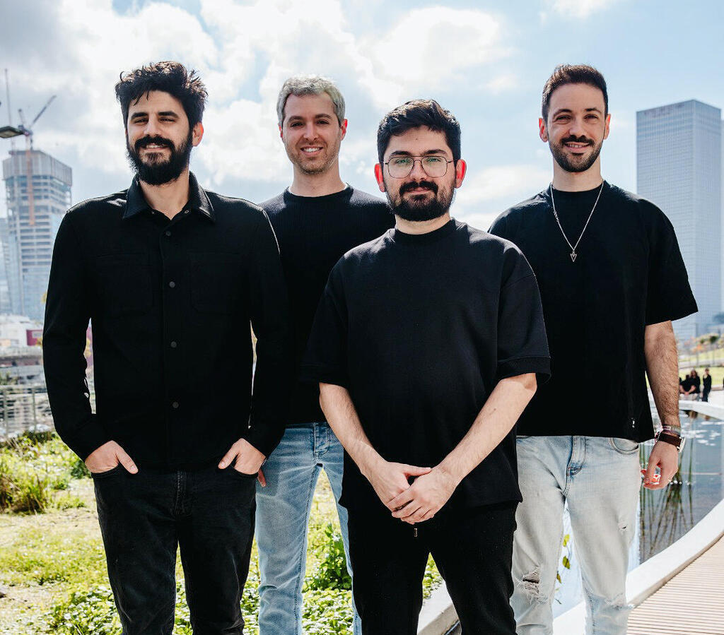 כירי Hypercore מימין דניאל פרייליך VP R&D דניאל ליכטנשטיין מנכ"ל תומר משה CTO דוד יהלומי COO