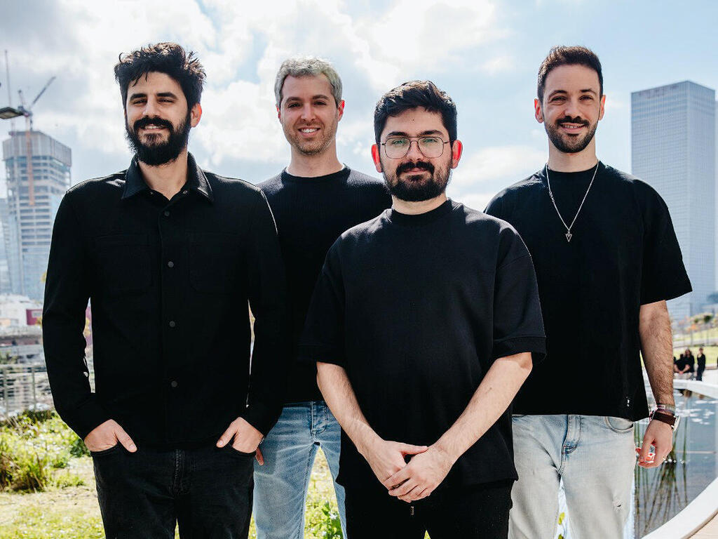 Hypercore team. (Photo: Omer Koren) כירי Hypercore מימין דניאל פרייליך VP R&D דניאל ליכטנשטיין מנכ"ל תומר משה CTO דוד יהלומי COO