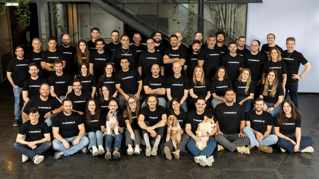 צוות חברת הסטארט-אפ Nimble (צילום: שאולי לנדנר) Nimble צוות חברת הסטארטאפ