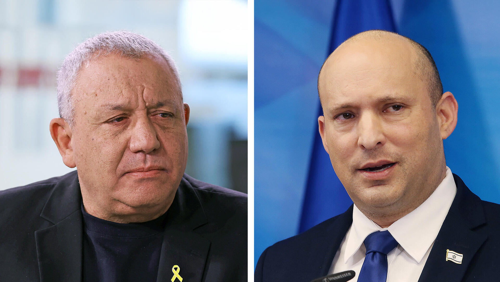 מימין נפתלי בנט ו גדי איזנקוט