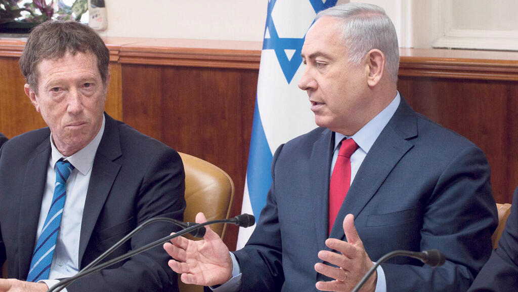 בנימין נתניהו ראש הממשלה ו אבי שמחון יור המועצה הלאומית לכלכלה