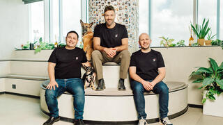  מייסדי גמביט סמנכ"ל מוצר סער אליאס מנכ"ל החברה אלון גרומקוב וסמנכ"ל טכנולוגיות מאי קוגן