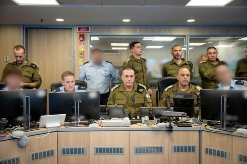 Israel Defense Forces Chief of Staff Lt. Gen. Eyal Zamir (center). 