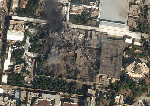 Bombed Khamenei compound. 