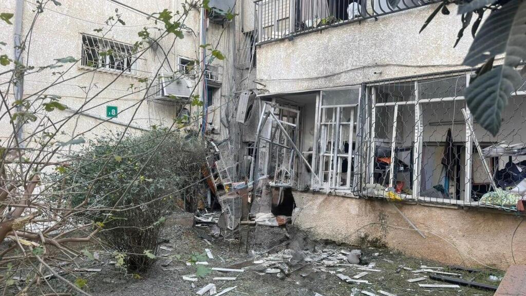 זירת נפילה נזק רסיסים רמת גן בני ברק שאגת הארי מלחמה עם איראן