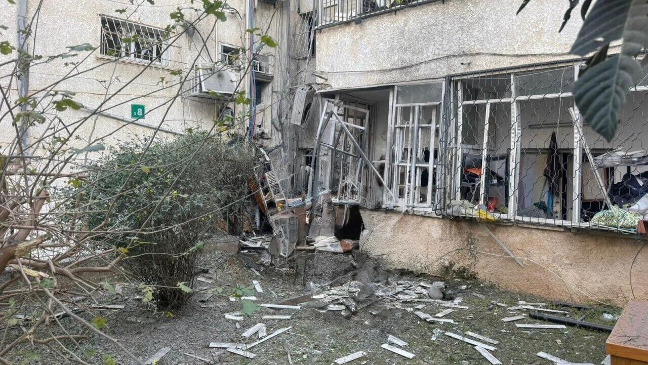 זירת נפילה נזק רסיסים רמת גן בני ברק שאגת הארי מלחמה עם איראן