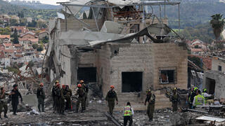 חורבן הרס באתר נפילת טיל איראני ב 1.3.26 כחלק ממלחמת איראן