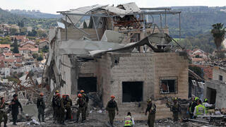 חורבן הרס באתר נפילת טיל איראני ב 1.3.26 כחלק ממלחמת איראן