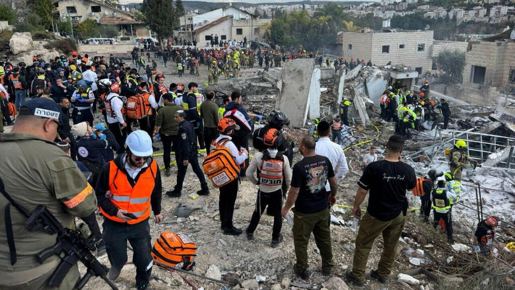 זירה ב בית שמש פגיעה ישירה נפילה טיל מ איראן מלחמה שאגרת הארי