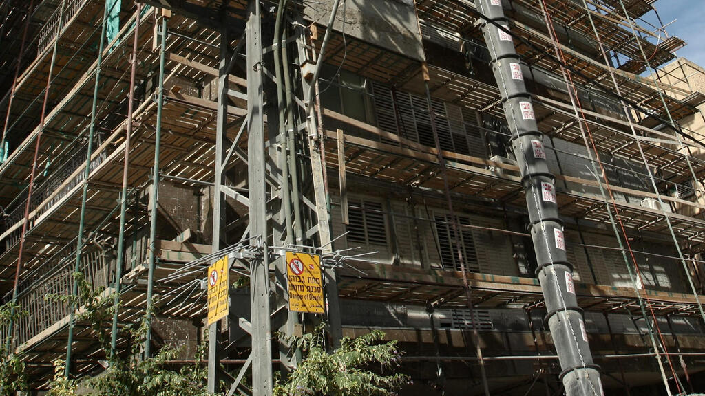 תמ"א 38 (ארכיון. לפרויקט המצולם אין קשר לכתבה) (צילום: עמית שעל) תמ"א 38 התחדשות עירונית חיזוק