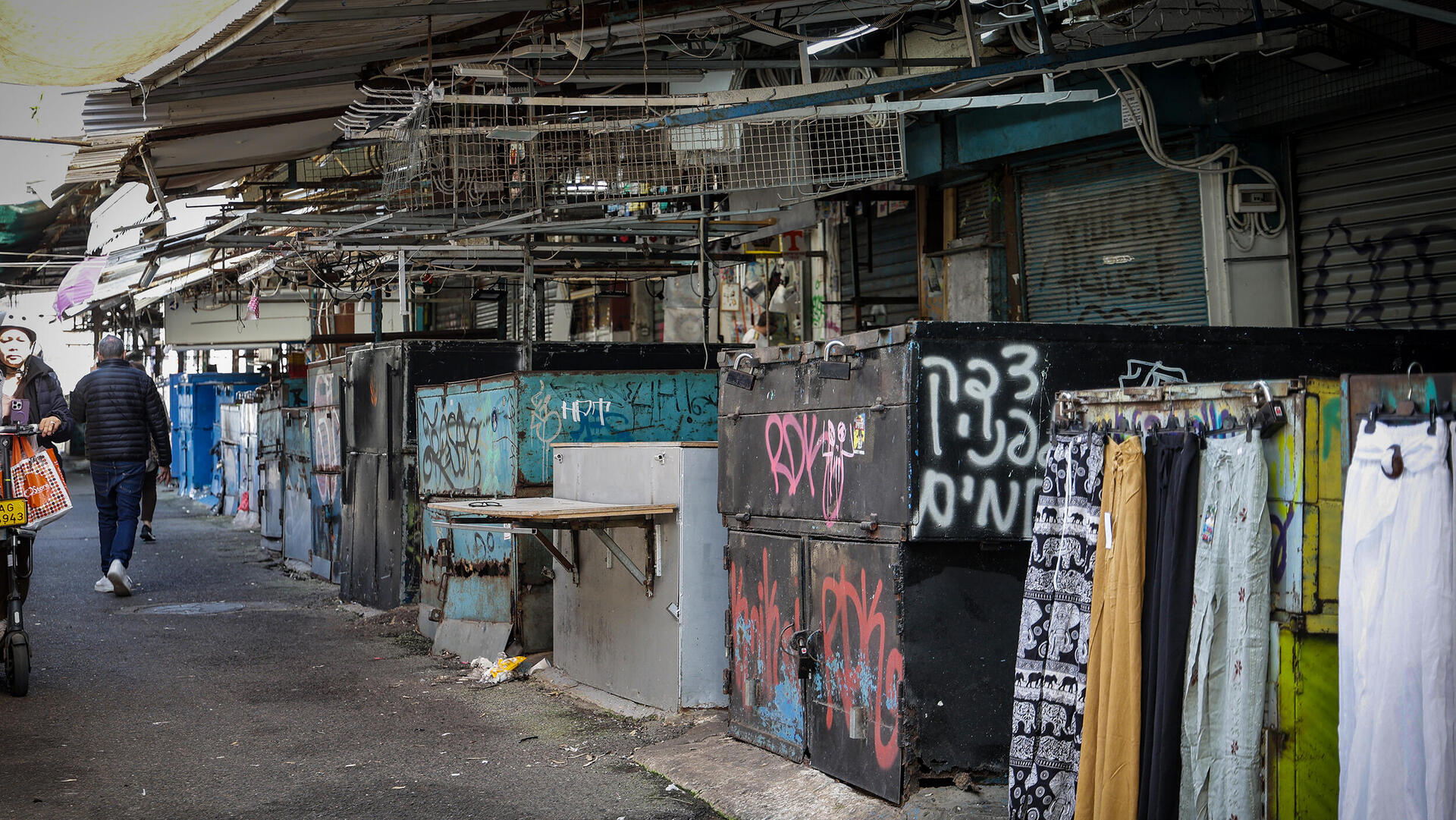 מלחמה שאגת הארי שוק תל אביב חנויות עסקים סגורים בעקבות המלחמה