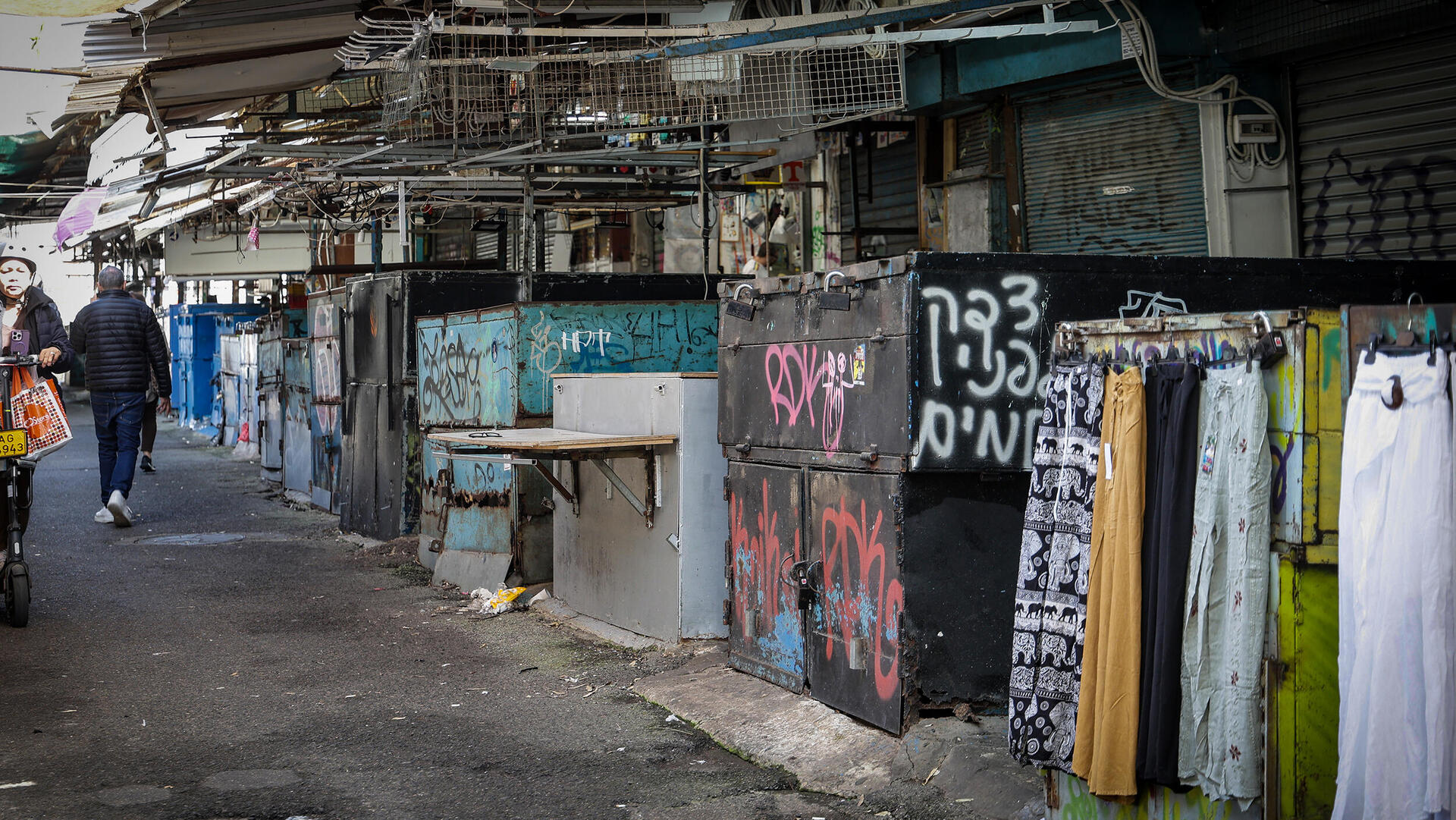 מלחמה שאגת הארי שוק תל אביב חנויות עסקים סגורים בעקבות המלחמה