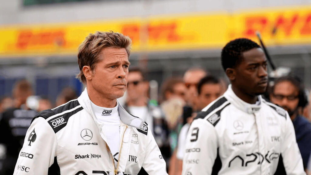 פנאי דמסון אידריס ו בראד פיט ב פורמולה 1