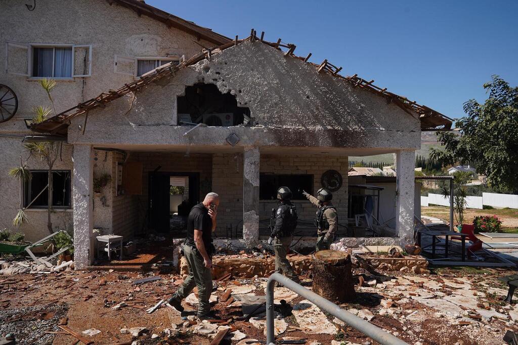 פגיעה במושב יובל שבצפון מלחמה עם איראן חיזבאללה 2026