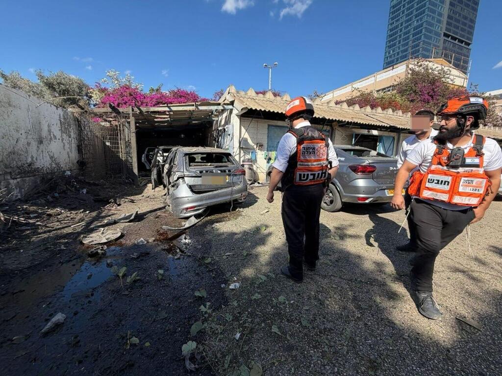 זירת הנפילה ב מרכז שיגור מ איראן 8.3.2026