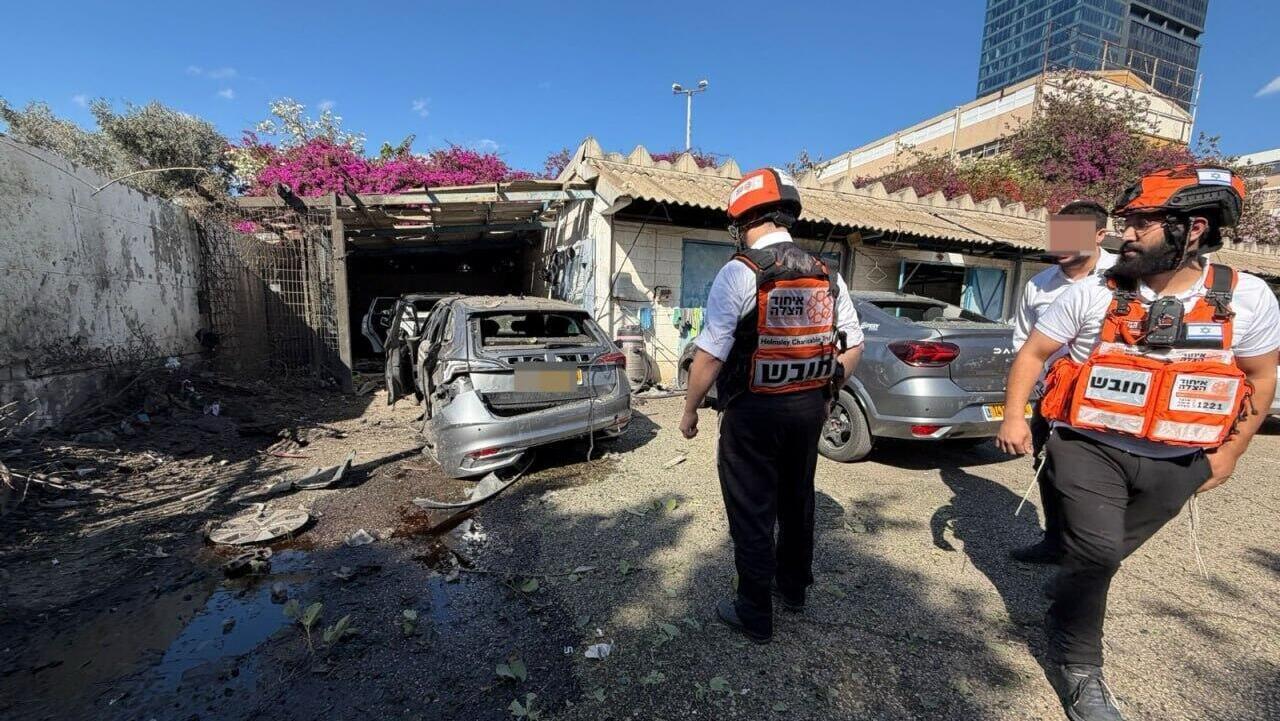 זירת הנפילה ב מרכז שיגור מ איראן 8.3.2026