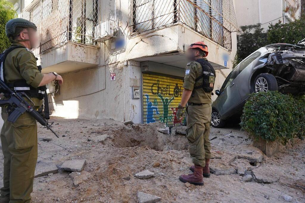 פגיעה תל אביב טיל איראן שאגת הארי