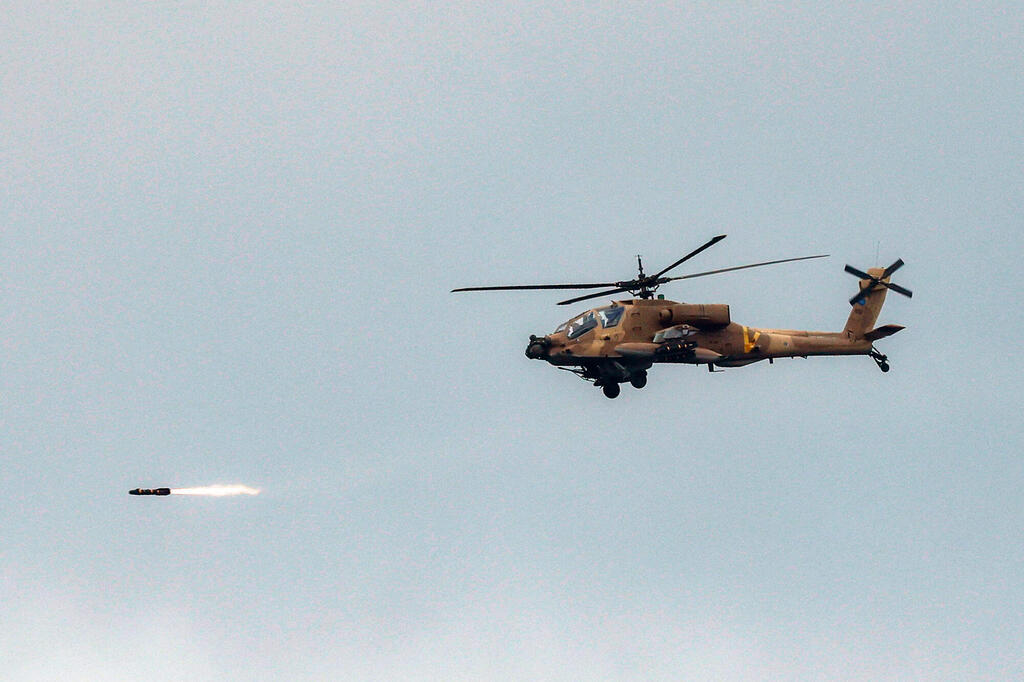 מסוק תקיפה של צה"ל (צילום:Jalaa MAREY / AFP) מסוק תקיפה של צה"ל