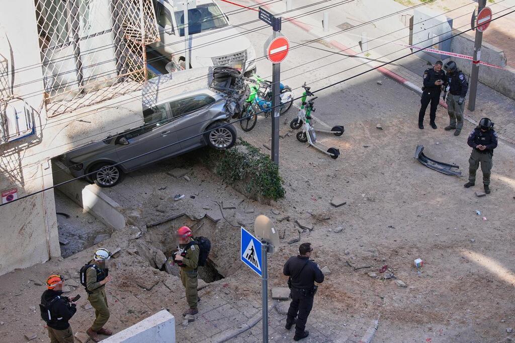 פגיעה תל אביב טיל איראן שאגת הארי