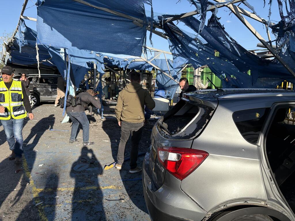 תל אביב מלחמה איראן טיל נפילה רוקח