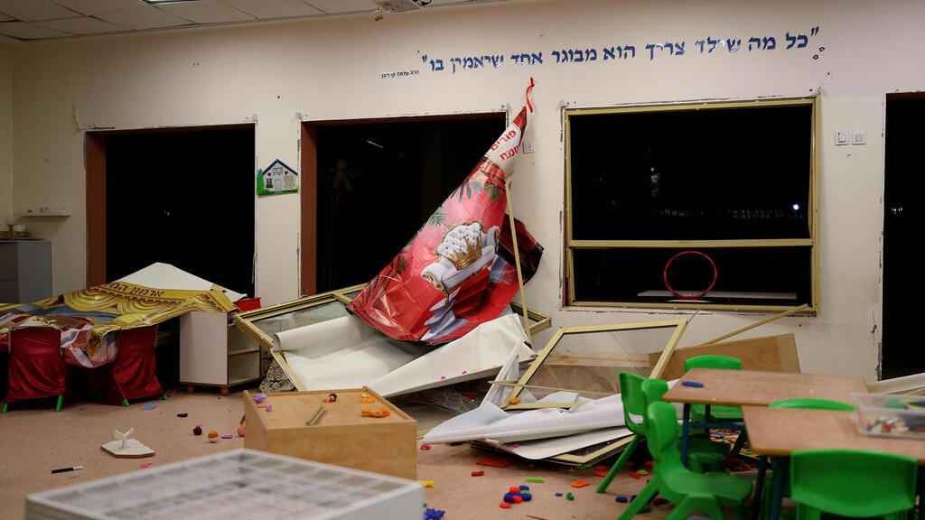 פגיעה ישירה טיל טילים איראן ב גן ילדים ב רמלה