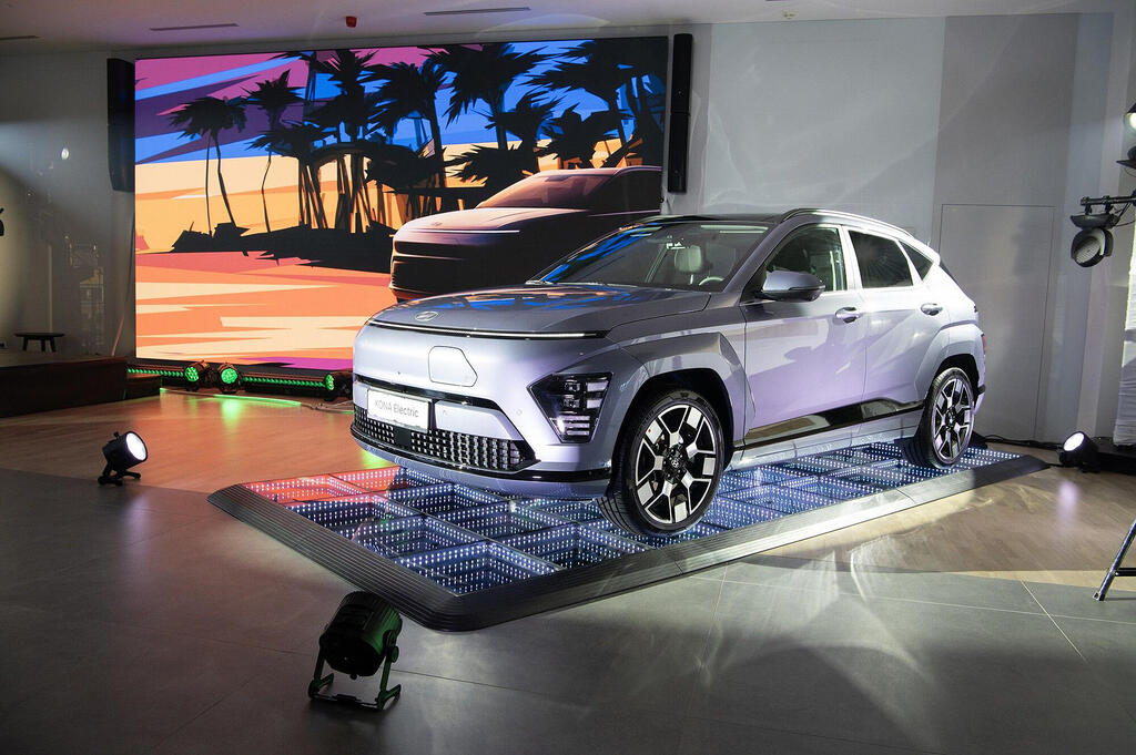 רכב יונדאי קונה החשמלית רכב יונדאי קונה החשמלית