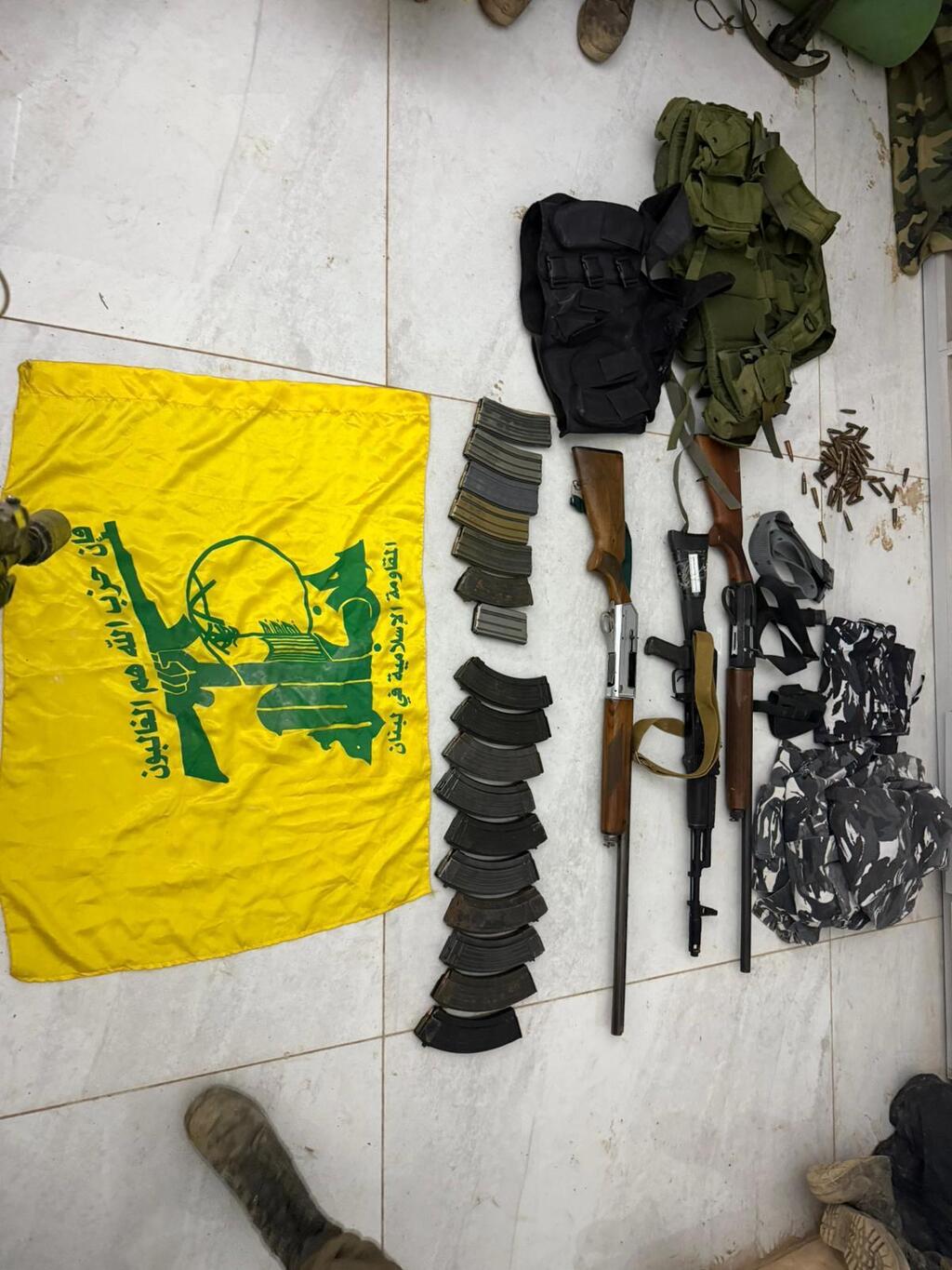 אמל"ח של חיזבאללה שנתפס ב דרום לבנון 9.3.26