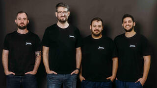 מימין JAZZ מייסדי עידו ליבנה , ג'ייק טורצקי , יונתן זוהר ו נועם יששכר  