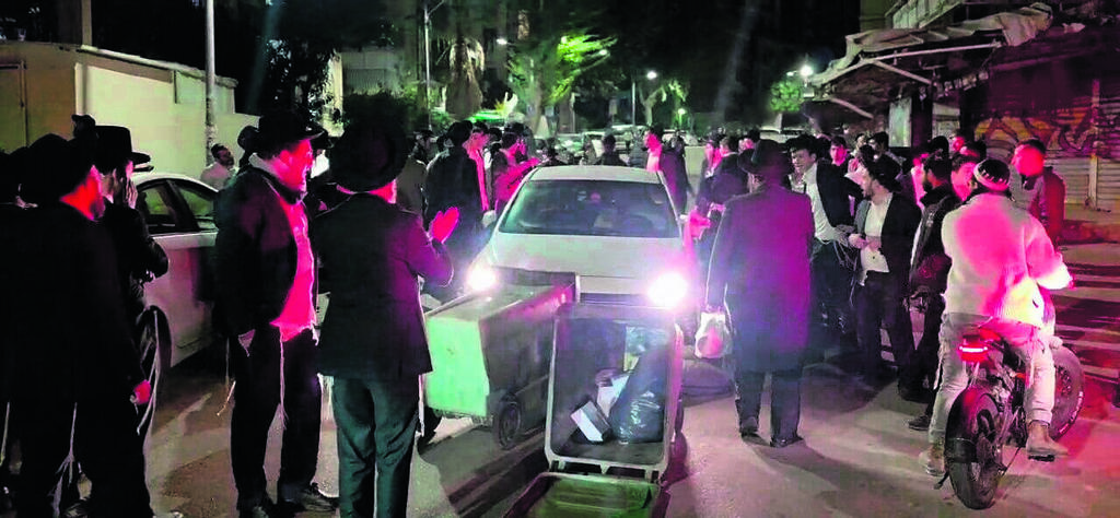 הפגנה נגד כנס למתגייסים חרדים בבני ברק