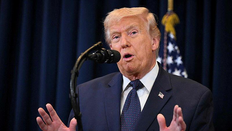 נשיא ארה"ב דונלד טראמפ 9 במרץ 2026