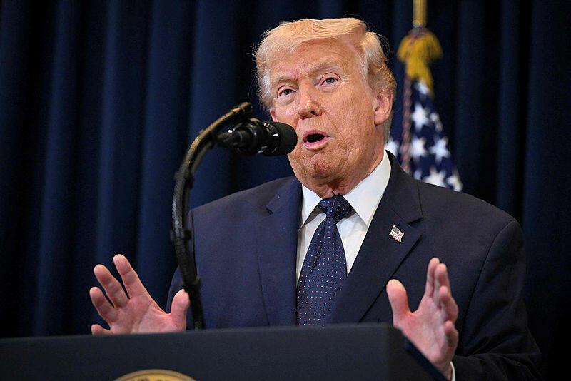 נשיא ארה"ב דונלד טראמפ 9 במרץ 2026