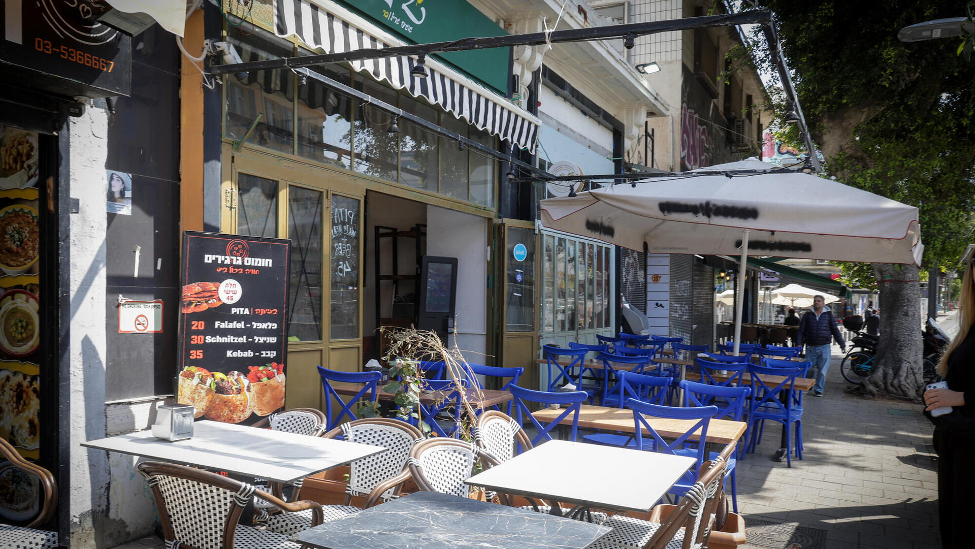 עסקים קטנים בתל אביב סגורים בזמן המלחמה