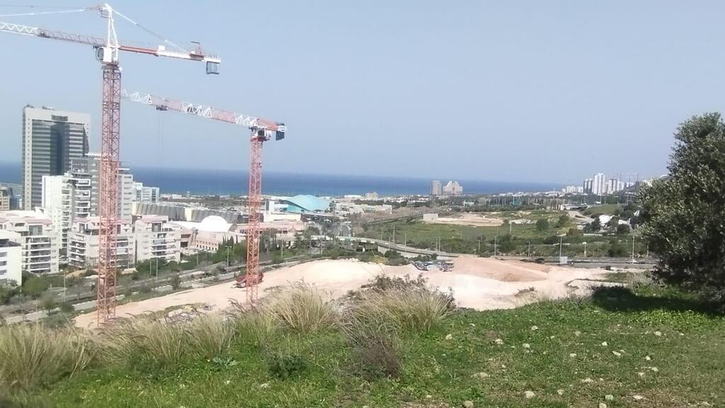 השטח של השכונה החדשה קייט ונופש השכונה הירוקה ב חיפה 