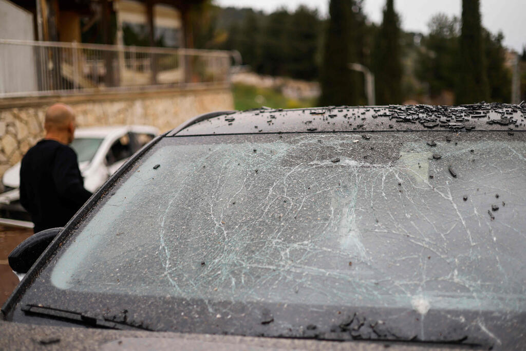 נזק 2 בעקבות נפילה ב חצור הגלילית בצפון מלחמה עם איראן חיזבאללה  14.3.26