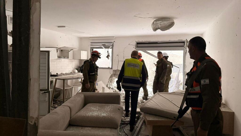 אילת נזק בית טיל מתפצל איראן