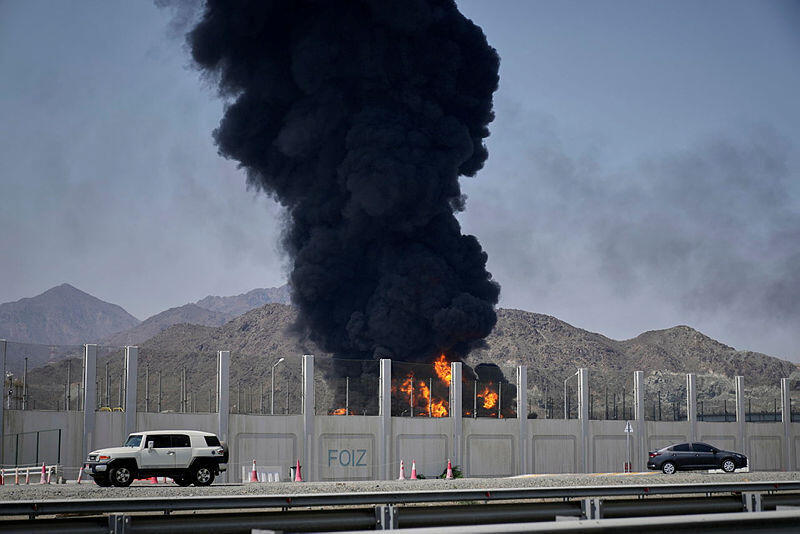 תקיפה של איראן על מתקן נפט באזור נמל פוג'יירה 2