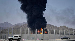 תקיפה של איראן על מתקן נפט באזור נמל פוג'יירה 2