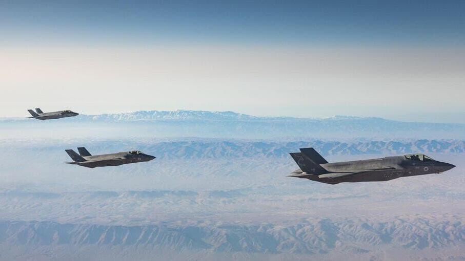 מטוסי F-35I אדיר של חיל האוויר בדרך לתקיפה באיראן