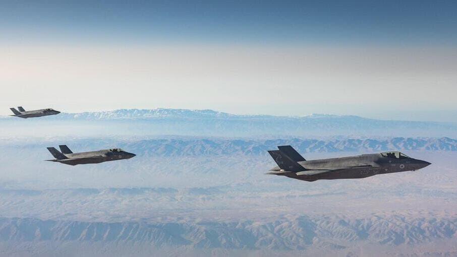 מטוסי F-35I אדיר של חיל האוויר בדרך לתקיפה באיראן