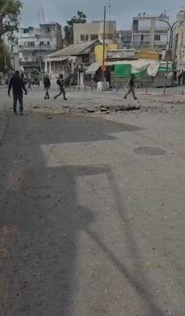 זירת נפילה 2 שבר טיל רסיס תל אביב מלחמה עם איראן 15.3.26