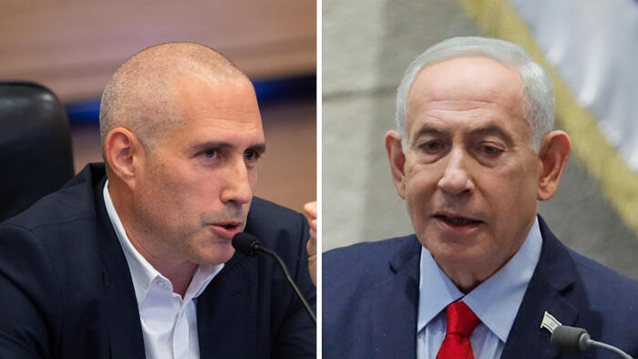 מימין בנימין נתניהו ו חנוך מילביצקי 