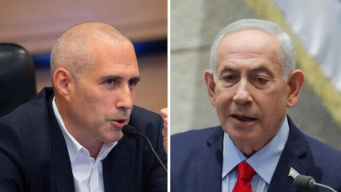 מימין בנימין נתניהו ו חנוך מילביצקי 