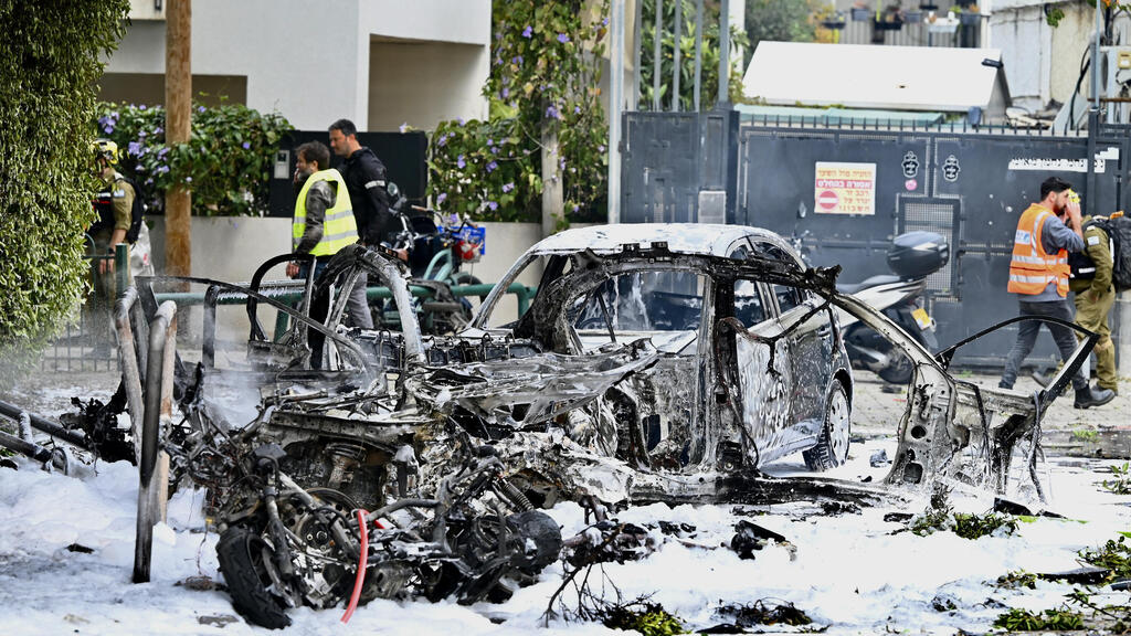 זירת נפילה ב תל אביב 15.3.26 שאגת הארי מלחמה עם איראן