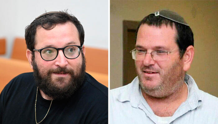 מימין בצלאל זיני ו  יונתן אוריך