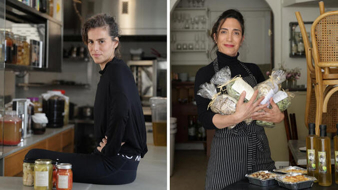 פנאי מימין תמר כהן צדק מסעדת הבוטיק קוצ'ינה ו שיראל ברגר שפית ישראלית בעלת מסעדת OPA