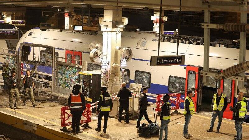 נזק תחנת רכבת סבידור מרכז שאגת הארי 18.3.26