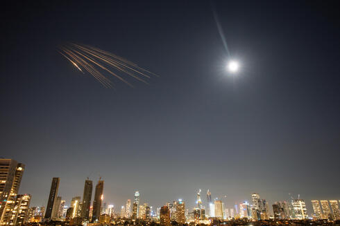 Cluster munitions above Tel Aviv. 